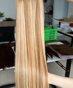 Piano blonde mixed brown V60 Colored Hair Super Double VIP Bone Straight Vietnamese Human Hair