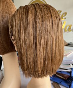Milk Coffee Brown Bone Straight Normal Lace Wig